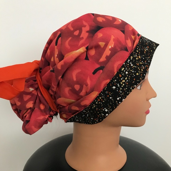 Scrub CAP/HAT *Reversible *Long Ties *Halloween - Picture 16 of 16